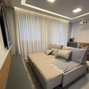 Cortina Gaze de Linho c/ Blackout 70% p/ trilho de 3,00 m