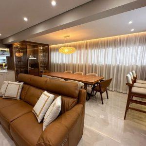 Cortina em gaze de linho c/oxford p/trilho de 2,50